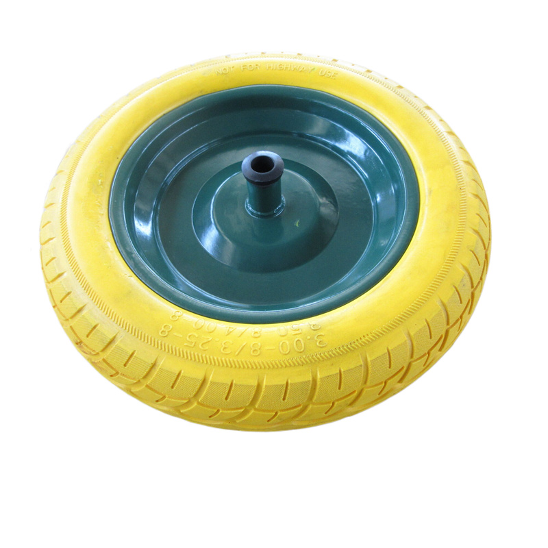 Roues de brouette PU 13*3 personnalis&eacute;es, vente en gros