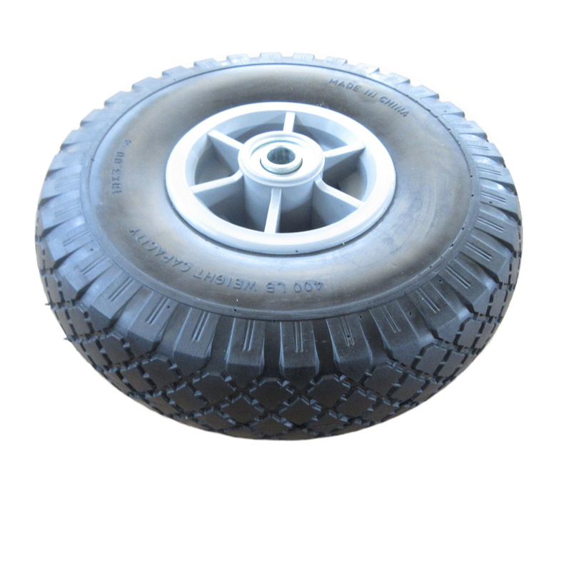 Striscia di ruota in PU nera all'ingrosso/ruota in plastica (300-4)