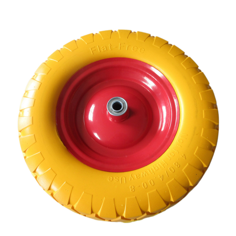 Rodas PU coloridas de 16 'para carrinhos de m&atilde;o